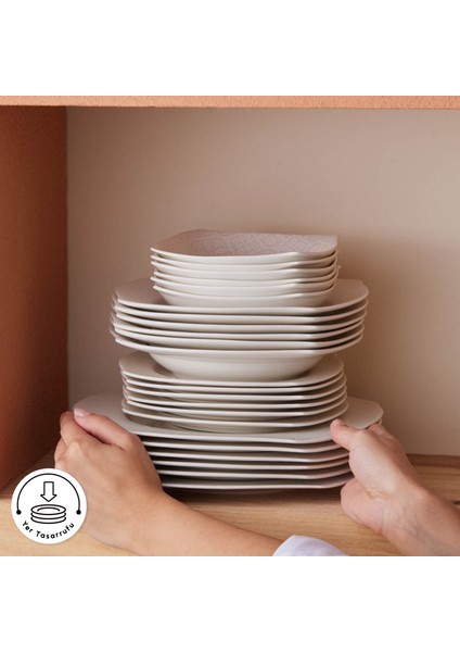 Square Bone Fancy 53 Parça 12 Kişilik Yemek Takımı indirimleri