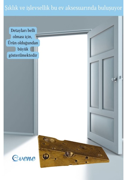 Kapı Stoperi Altın Eskitme Renk Dekoratif Kapı Tutucu Durdurucu Model 6