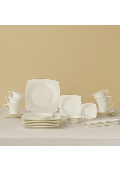 Fine Pearl Ragusa 26 Parça 6 Kişilik İnci Kahvaltı Takımı Gold