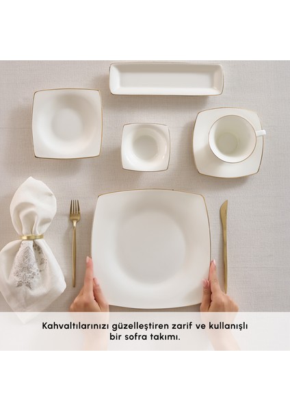 Fine Pearl Ragusa 26 Parça 6 Kişilik İnci Kahvaltı Takımı Gold fırsatları