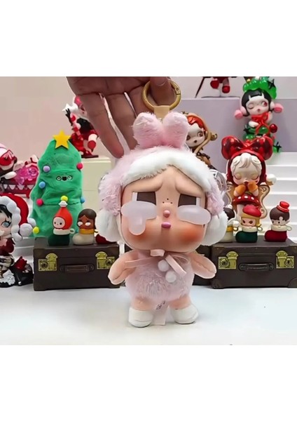 2025 Yeni Crybaby Crying Again Seri Serisi Kutu Figürleri Vinil Yüz Bebek Kravat Kolye Keychain Gizem Kutusu Oyuncak Hediyesi: Sky Mavisi (Yurt Dışından)
