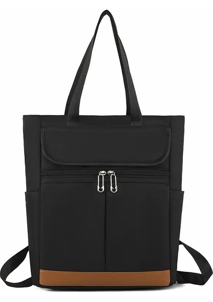 Büyük Kapasiteli Kadınlar Sırt Çantası Su Geçirmez Oxford Kumaş Dizüstü Dizüstü Backpack Moda Okul Bagı Gençler Için Kızlar Seyahat Çantası Rucksack Renk: Yeni Siyah (Yurt Dışından)