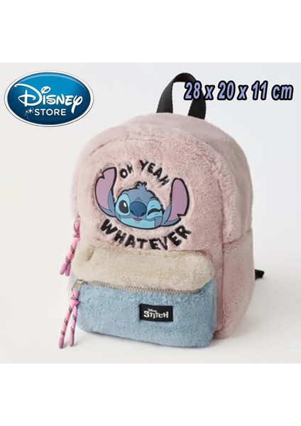 Yeni Disney Peluş Sırt Çantası Ins Japon Mavi Dikiş Komik Karikatür Büyük Kapasiteli Öğrenci Sırt Çantası Anaokulu Çantası Çocuk Hediye Rolor: Dikiş Çantası 17 (Yurt Dışından)