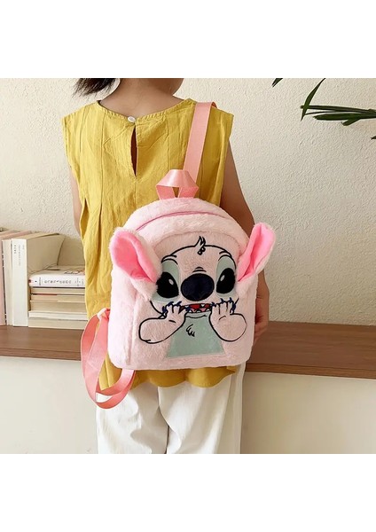 Yeni Disney Peluş Sırt Çantası Ins Japon Mavi Dikiş Komik Karikatür Büyük Kapasiteli Öğrenci Sırt Çantası Anaokulu Çantası Çocuk Hediyesi: Mavi (Yurt Dışından)