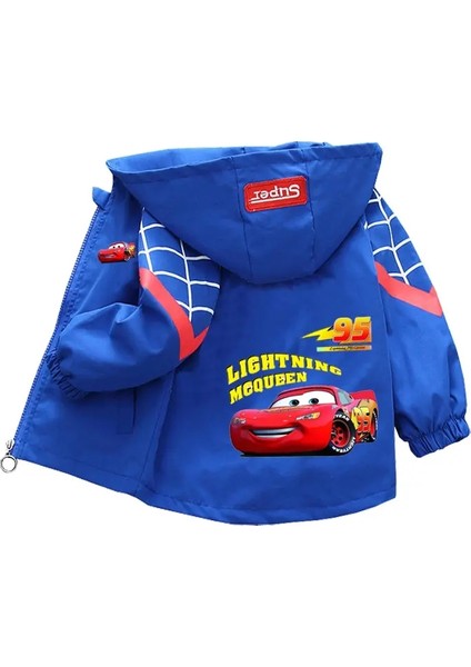 Çocuk Kapşonlu Ceket Erkek Bebek Ilkbahar Kıyleri Yeni Boys Karikatür Arabalar Yakışıklı Şarj Ceket Renk: Ceket/boyut: 2t (Yurt Dışından)