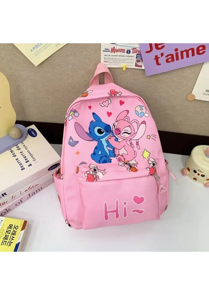 Dikiş Sırt Çantası, Öğrenci Gün Çantası, Hafif Okul Çantası, Ayarlanabilir Omuz Kayışları Okul Mevsimi Için Fermuarı Kapanış Günde Usecolor: Pink-A (Yurt Dışından)