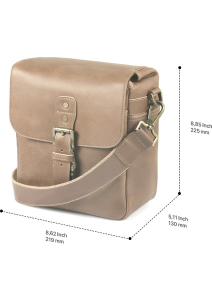 MG1328 Hakiki Deri Kamera Çantası | Hakiki Deri Dikey Kamera Çantası | Gerçek Deri | SLR/DSLR Kamera Çantası