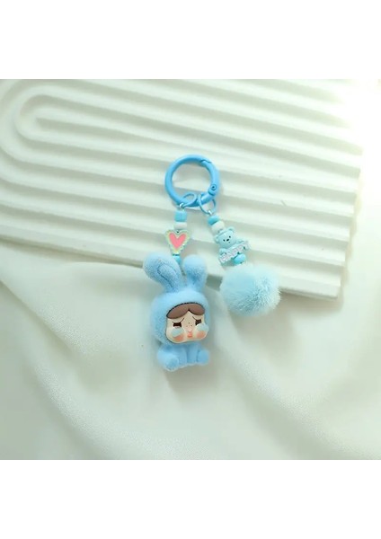 Yeni Crybaby Power Mini Keychain Karikatür Yaratıcı Üç Boyutlu Bebek Öğrencileri Okul Çantası Kolye Araba Ana Zincir Hediyeler Renk: D (Yurt Dışından)