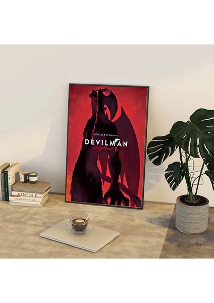 D-Devilman C-Crybaby Anime Anime Posterler Yapışkan Beyaz Kağıt Sticker Diy Oda Cafe Kawaii Oda Dekorize (Inç): 10X15CM Çerçeve/renk Yok: Heı-8 (Yurt Dışından)