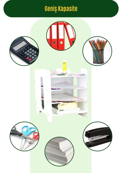 Masa Düzenleyici Organizer Evrak Rafı Masaüstü Organizer Model 1