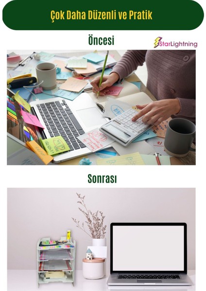 Masa Düzenleyici Organizer Evrak Rafı Masaüstü Organizer Model 1