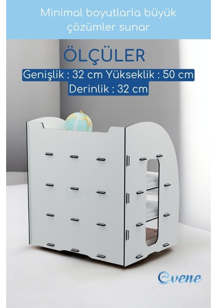 Dosya Düzenleyici Masa Üstü Organizer Ahşap Evrak Rafı Model 6