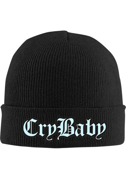 Crybaby Bebek Mavi Örme Şapka Kadınlar Erkek Kafatasları Beanies Sonbahar Kış Şapkası Lil Peep Estetik Sıcak Capcolor: Lacivert/beden: Bir Beden (Yurt Dışından)