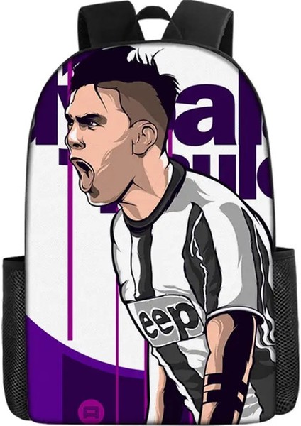 Cristiano Ronaldo Erkek Futbol Sırt Çantası Çocuklar Sırt Çantası Anime Sırt Çantası Seyahat Sırt Çantası Teenage Boys Mochila Doğum Günü Hediye Renk: 1C1-C3O (Yurt Dışından)