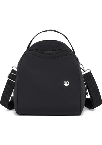 Sırt Çantası. Yeni Yaz Stilleri. Kadın Çantaları. Moda ve Rahat. Naylon Kumaştan Yapılmıştır. Hafif. Kadın Seyahat Çantaları. Rolor: Siyah/beden: 12 Inç (Yurt Dışından)