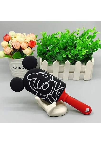 Disney Mickey Mouse Elastik Tombul Minnie Bowknot Çocuk Tomberi 3D Hava Yastığı Saç Bakım Karakollar Makyaj Çocuk Ürünleri Kilo: Siyah (Yurt Dışından)