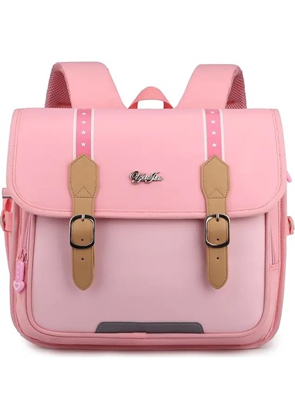 Yansıtıcı Strip Sırt Çantası Çocukların Yüksek Kaliteli Büyük Kapasiteli Sırt Çantası Ilköğretim Okulu Sınıfları 1-3 Okul Sırt Çantası Renk: Pembe (Yurt Dışından)