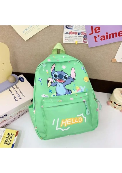 Dikiş Sırt Çantası, Öğrenci Gün Çantası, Hafif Okul Çantası, Ayarlanabilir Omuz Kayışları Okul Sezonu Için Fermuar Kapanması Günlük Kullanım Renk: Yeşil (Yurt Dışından)