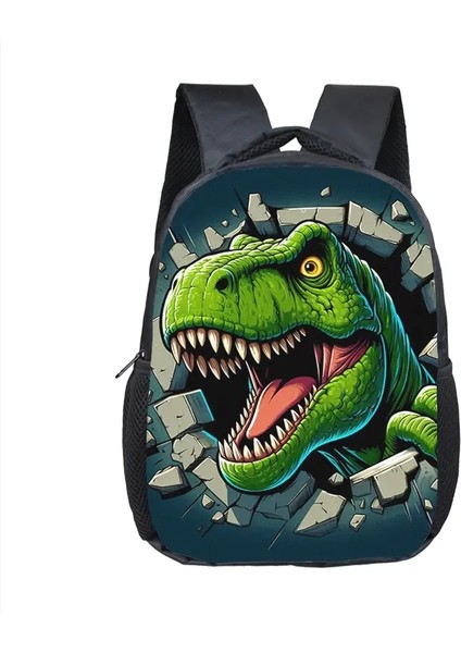 12 Inç Karikatür Dinozor Baskı Çocuklar Sırt Çantası T-Rex Okul Çantası Yürümeye Başlayan Çocuk Anaokulu Sırt Çantaları Öğrenci Kitap Çantası Hediye Renk: 12TREX03FX (Yurt Dışından)