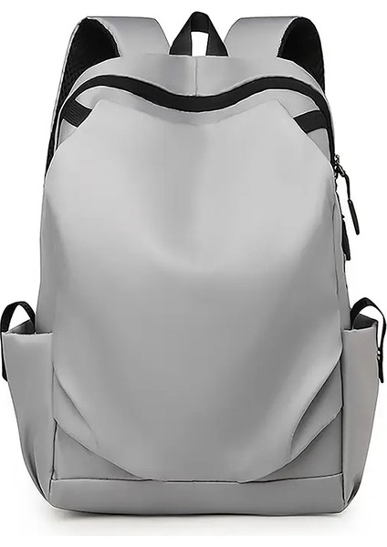 Büyük Kapasiteli Öğrenci Okul Çantası Gündelik Düz Renkli Sırt Çantası Malzemesi Oxford Erkekler Yeni Sırt Çantası Çok Fonksiyonlu Basit Bagcolor: Gri (Yurt Dışından)