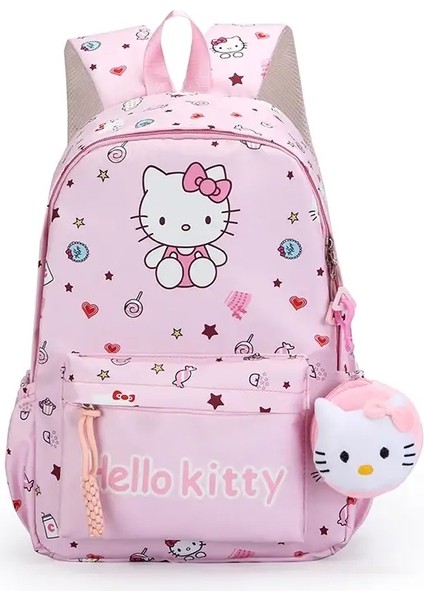 Kuromi Sırt Çantası, Hello Kitty Cinnamoroll Sevimli Daypack, Karikatür Anime Okul Çantası, Öğrenci Kız Gündelik Seyahat Gücü Kilinet Renk: Hellokitty (Yurt Dışından)