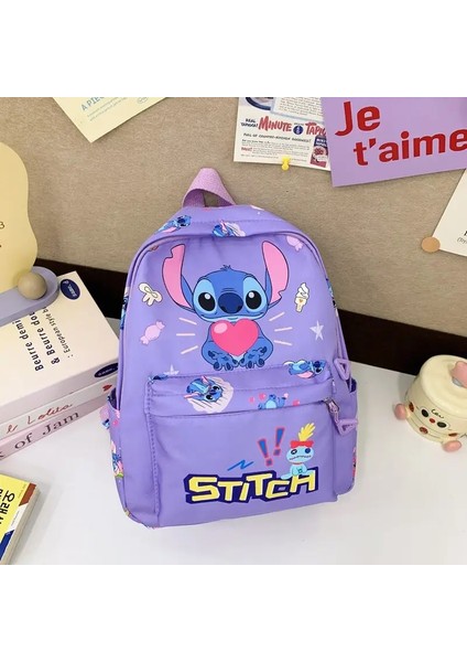 Dikiş Sırt Çantası, Öğrenci Gün Çantası, Hafif Okul Çantası, Ayarlanabilir Omuz Kayışları Okul Mevsimi Için Fermuarlı Kapanma Günlük Kullanım Renk: Purple-B (Yurt Dışından)