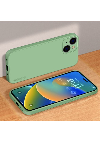 Pınwuyo Jk Tpu-2 Serisi iPhone 14 Plus Için Hassas Kesikler Kamera Koruma Telefon Kılıfı Yumuşak Tpu Elyaf Akın Astar Koruyucu Kılıf-Matcha Yeşili (Yurt Dışından) modelleri