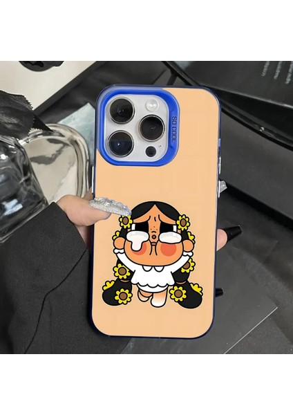 Iphone Için Sevimli C-Crybaby Bebek Telefon Kılıfı 16,15,14,13,12,11, Pro, Max, Plus, Mini, Xs, Se Anti-Fall Mavi Mat Sert Tampon Renk: Z2/malzeme: IPHONE11 (Yurt Dışından)