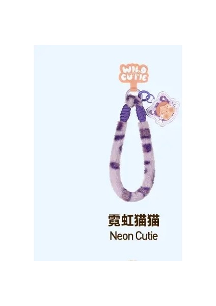 Popmart Crybaby Wild Ama Cutie Serisi Cep Telefonu Krâda Kutusu Anime Figür Tahmin Tahmini Figürin Bebekler Model Hediye Renk: Neon Cutie (Yurt Dışından)
