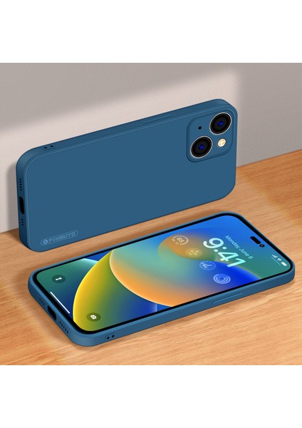 Pınwuyo Jk Tpu-2 Serisi iPhone 14 Plus Için Hassas Kesikler Kamera Koruma Telefon Kılıfı Yumuşak Tpu Fiber Akın Astar Koruyucu Kapak-Mavi (Yurt Dışından) modelleri