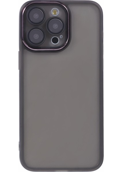 Dksm Serisi iPhone 14 Pro Kılıf Elektrokaplama Kamera Çerçevesi Tpu Telefon Kılıfı-Şeffaf Siyah (Yurt Dışından) fiyatları