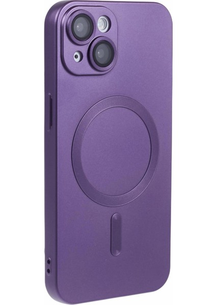 iPhone 14 Plus Tpu Kılıf Için Lens Filmli Magsafe Ka Düşmeye Karşı Telefon Kılıfı ile Uyumlu - Koyu Mor (Yurt Dışından) fiyatları