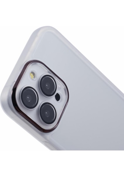 Dksm Serisi iPhone 14 Pro Kılıf Elektrokaplama Kamera Çerçevesi Tpu Telefon Kılıfı-Şeffaf Beyaz (Yurt Dışından) fırsatları