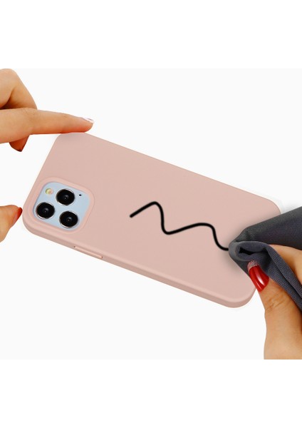 iPhone 12 Pro Max 6.7 Inç Sıvı Silikon Yumuşak Cep Telefonu Kılıfı Akıllı Telefon Kılıfı-Pembe (Yurt Dışından) indirimleri