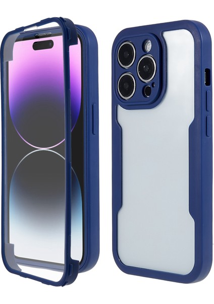 iPhone 14 Pro Max Için Düşmeye Karşı Telefon Kılıfı Kamera Lens Koruması Pet Ekran Filmi + Akrilik + Tpu Çizilmeye Dayanıklı Cep Telefonu Kılıfı-Safir (Yurt Dışından) fiyatları