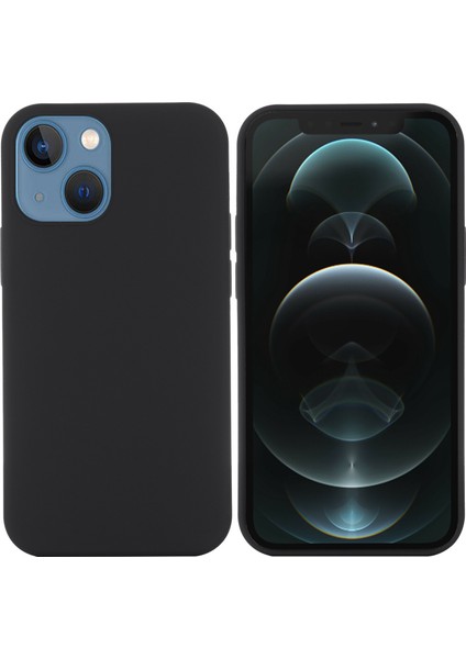 iPhone 14 6.1 Inç Magsafe Kablosuz Şarjlı Telefon Kılıfı ile Uyumlu Yumuşak Çizilmez Silikon Kapak-Siyah (Yurt Dışından)