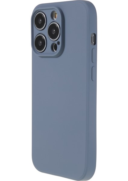 iPhone 15 Pro Max Için Candy Color Shell Yumuşak Tpu Telefon Kılıfı Fiber Astarlı Ka Telefon Kılıfı-Lavanta Gri (Yurt Dışından)