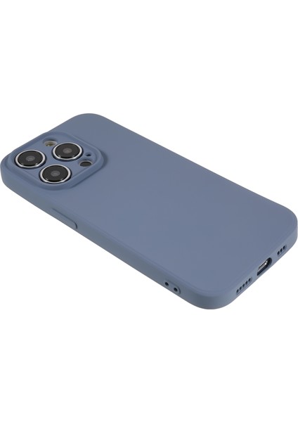 iPhone 15 Pro Max Için Candy Color Shell Yumuşak Tpu Telefon Kılıfı Fiber Astarlı Ka Telefon Kılıfı-Lavanta Gri (Yurt Dışından) fırsatları