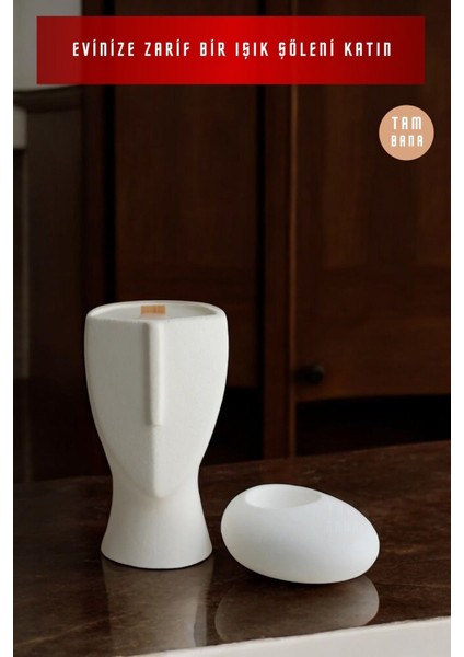 Dekoratif Mumluk Set Şamdan El Yapımı Model 1 indirimleri