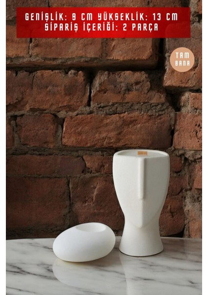 Dekoratif Mumluk Set Şamdan El Yapımı Model 1