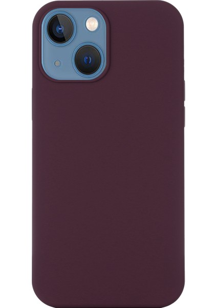 iPhone 15 Yumuşak Silikon Telefon Kılıfı Ince Telefon Kılıfı Magsafe Kablosuz Şarj ile Uyumlu - Şarap Kırmızısı (Yurt Dışından)