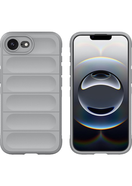 Amorus iPhone 16E Kılıf Darbeye Dayanıklı Yumuşak Tpu Sağlam Telefon Arka Kapağı-Açık Gri (Yurt Dışından)