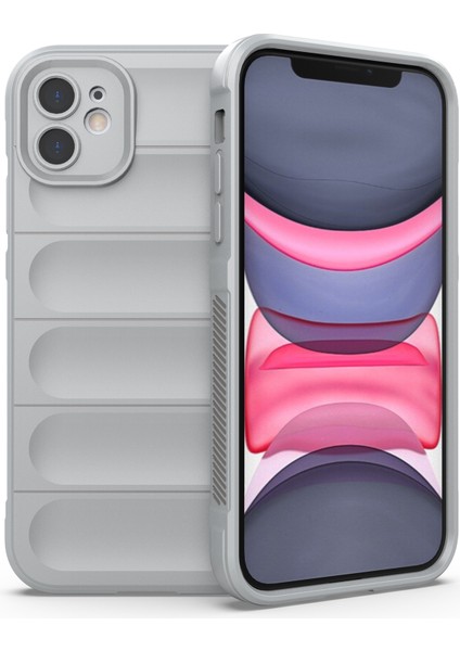 iPhone 11 Telefon Kılıfı Için Çizilmez Yumuşak Tpu Sağlam Arka Kapak-Açık Gri (Yurt Dışından)