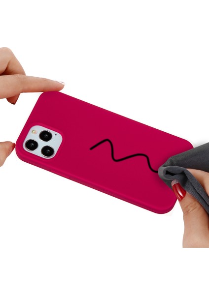 iPhone 12 Pro Max 6.7 Inç Sıvı Silikon Yumuşak Cep Telefonu Kılıfı Akıllı Telefon Kılıfı-Gül (Yurt Dışından) indirimleri