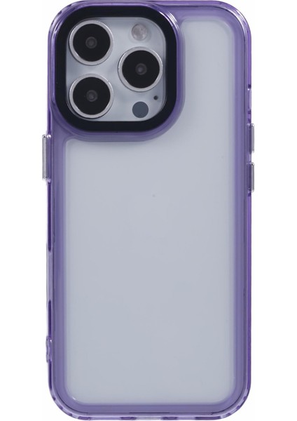 iPhone 16 Pro Şeffaf Telefon Kılıfı Pc+Tpu Hibrit Arka Kapak-Şeffaf Mor (Yurt Dışından) modelleri