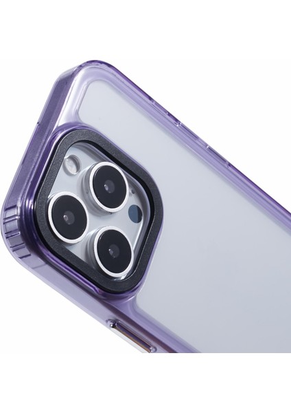 iPhone 16 Pro Şeffaf Telefon Kılıfı Pc+Tpu Hibrit Arka Kapak-Şeffaf Mor (Yurt Dışından) indirimleri