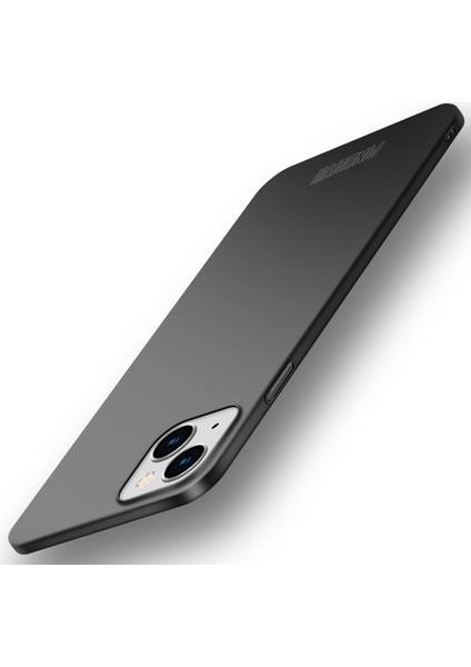 Pınwuyo Pc Serisi iPhone 14 Plus Mat Sert Pc Arka Telefon Kılıfı Manyetik Halka Tutucu Ile-Siyah (Yurt Dışından)