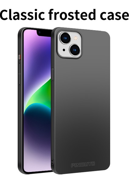 Pınwuyo Pc Serisi iPhone 14 Plus Mat Sert Pc Arka Telefon Kılıfı Manyetik Halka Tutucu Ile-Siyah (Yurt Dışından) fiyatları