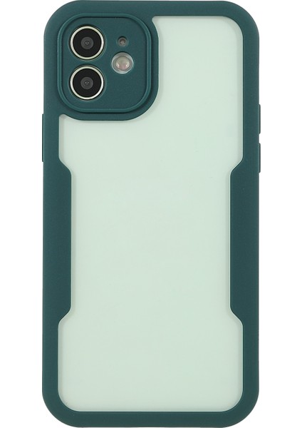 iPhone 12 6.1 Inç Için Tamamen Sarılı Pet Ekran Koruyucu + Akrilik Arka Panel + Tpu Çerçeve Düşmeye Dayanıklı Koruyucu Kılıf - Gece Yarısı Yeşili (Yurt Dışından) fiyatları