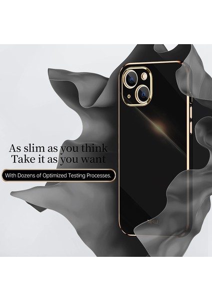 Xınlı iPhone 13 Mini 5.4 Inç Hassas Lens Kesikli Galvanik Altın Kenar Tpu Telefon Kılıfı Koruyucu Kapak-Pembe (Yurt Dışından) fiyatları